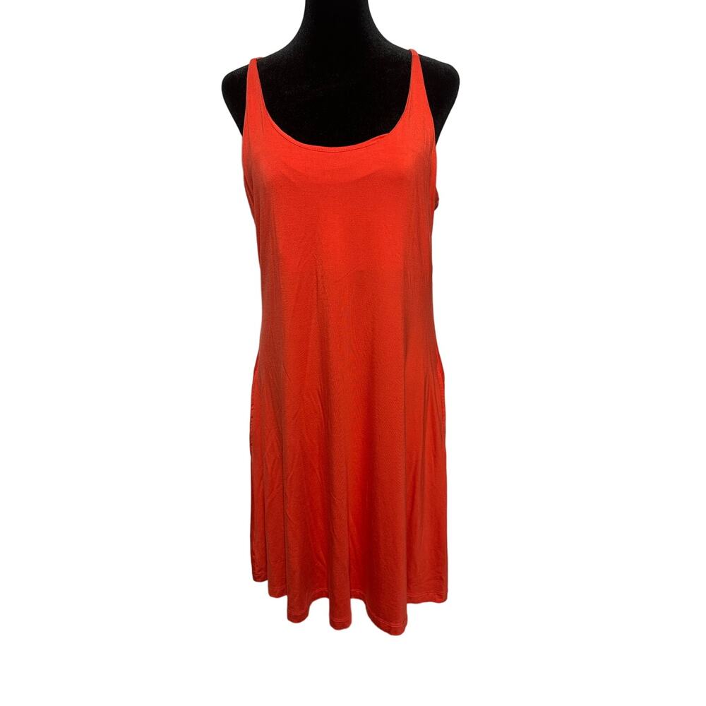 Lou & Grey‎ Women's Red Sleeveless Midi Summer Dress Size L